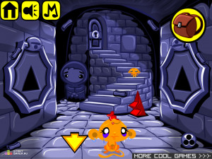 Игра Счастливая Обезьянка 317: Спасение Мишки (Monkey GO Happy Stage 317: Saving Teddy) — играть онлайн бесплатно (изображение №5)