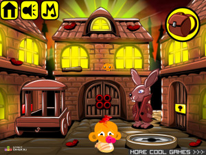 Игра Счастливая Обезьянка 320: Хорошенькая Свинка (Monkey GO Happy Stage 320: Pretty Porky) — играть онлайн бесплатно (изображение №2)