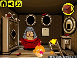 Игра Счастливая Обезьянка 320: Хорошенькая Свинка (Monkey GO Happy Stage 320: Pretty Porky) — играть онлайн бесплатно (изображение №5)