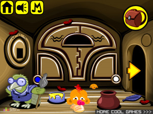 Игра Счастливая Обезьянка 320: Хорошенькая Свинка (Monkey GO Happy Stage 320: Pretty Porky) — играть онлайн бесплатно (изображение №9)