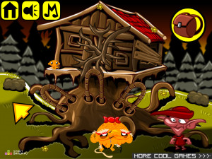 Игра Счастливая Обезьянка 323: Взлетай, Малыш! (Monkey GO Happy Stage 323: Baby Lift Off) — играть онлайн бесплатно (изображение №3)