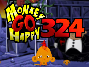 Игра Счастливая Обезьянка 324 (Monkey GO Happy Stage 324) — играть онлайн бесплатно (изображение №1)