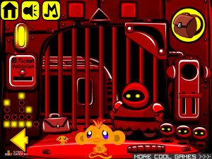 Игра Счастливая Обезьянка 326: Время Поезда (Monkey GO Happy Stage 326: Train Time) — играть онлайн бесплатно (изображение №5)