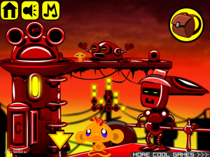 Игра Счастливая Обезьянка 326: Время Поезда (Monkey GO Happy Stage 326: Train Time) — играть онлайн бесплатно (изображение №6)