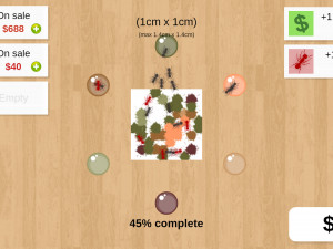 Игра Продавец Муравьиного Искусства (Ant Art Tycoon) — играть онлайн бесплатно (изображение №3)