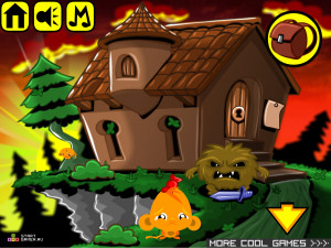 Игра Счастливая Обезьянка 329 (Monkey GO Happy Stage 329) — играть онлайн бесплатно (изображение №2)