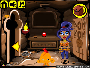 Игра Счастливая Обезьянка 332: Танец Живота (Monkey GO Happy Stage 332: Belly Dance) — играть онлайн бесплатно (изображение №4)