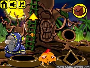 Игра Счастливая Обезьянка 334: Освобождение Виноградной Лозы (Monkey GO Happy Stage 334: Vine Release) — играть онлайн бесплатно (изображение №2)