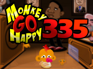 Игра Счастливая Обезьянка 335 (Monkey GO Happy Stage 335) — играть онлайн бесплатно (изображение №1)