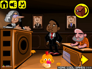 Игра Счастливая Обезьянка 335 (Monkey GO Happy Stage 335) — играть онлайн бесплатно (изображение №2)