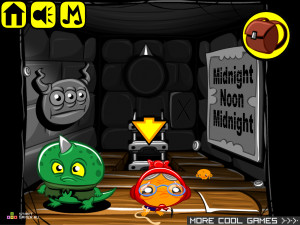 Игра Счастливая Обезьянка 336: Три Башни (Monkey GO Happy Stage 336: Three Towers) — играть онлайн бесплатно (изображение №8)