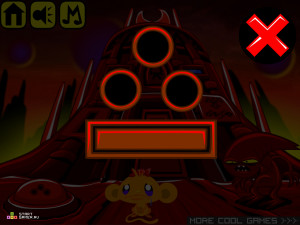 Игра Счастливая Обезьянка 338: Красная Планета (Monkey GO Happy Stage 338: Red Planet) — играть онлайн бесплатно (изображение №3)