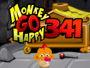 Игра Счастливая Обезьянка 341 (Monkey GO Happy Stage 341) — играть онлайн бесплатно (изображение №1)