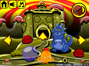 Игра Счастливая Обезьянка 342 (Monkey GO Happy Stage 342: Out With a Bang) — играть онлайн бесплатно (изображение №2)