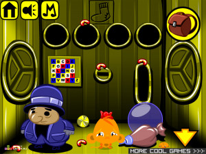 Игра Счастливая Обезьянка 342 (Monkey GO Happy Stage 342: Out With a Bang) — играть онлайн бесплатно (изображение №3)