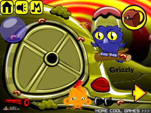 Игра Счастливая Обезьянка 342 (Monkey GO Happy Stage 342: Out With a Bang) — играть онлайн бесплатно (изображение №5)