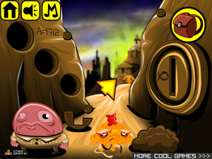 Игра Счастливая Обезьянка 344:  Потерянная Корона (Monkey GO Happy Stage 344: Lost Crown) — играть онлайн бесплатно (изображение №5)