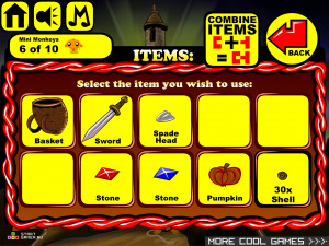 Игра Счастливая Обезьянка 344:  Потерянная Корона (Monkey GO Happy Stage 344: Lost Crown) — играть онлайн бесплатно (изображение №8)