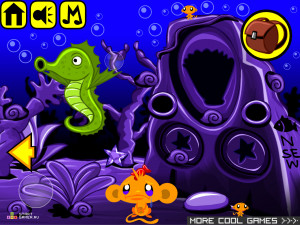 Игра Счастливая Обезьянка 345 (Monkey GO Happy Stage 345) — играть онлайн бесплатно (изображение №4)