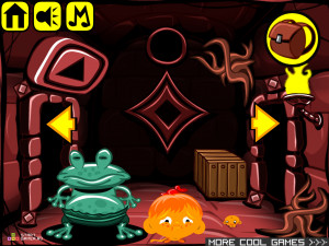 Игра Счастливая Обезьянка 348: Подземелье Дьявола (Monkey GO Happy Stage 348: Devil Dungeon) — играть онлайн бесплатно (изображение №6)