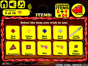 Игра Счастливая Обезьянка 348: Подземелье Дьявола (Monkey GO Happy Stage 348: Devil Dungeon) — играть онлайн бесплатно (изображение №8)