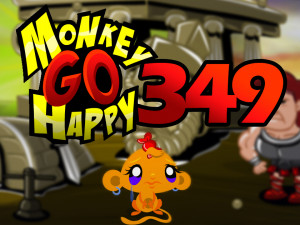 Игра Счастливая Обезьянка 349 (Monkey GO Happy Stage 349) — играть онлайн бесплатно (изображение №1)