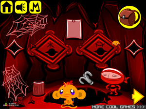 Игра Счастливая Обезьянка 350: Золото Ниндзя (Monkey GO Happy Stage 350: Ninja's Gold) — играть онлайн бесплатно (изображение №5)