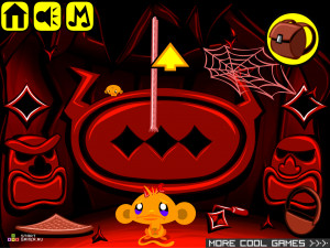 Игра Счастливая Обезьянка 350: Золото Ниндзя (Monkey GO Happy Stage 350: Ninja's Gold) — играть онлайн бесплатно (изображение №7)