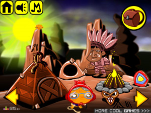 Игра Счастливая Обезьянка 352 (Monkey GO Happy Stage 352) — играть онлайн бесплатно (изображение №2)