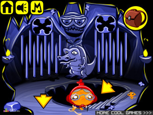 Игра Счастливая Обезьянка 356: Огненный Череп (Monkey GO Happy Stage 356: Fire Skull) — играть онлайн бесплатно (изображение №3)