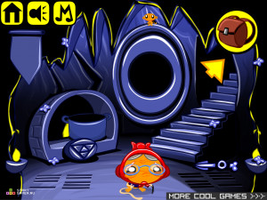 Игра Счастливая Обезьянка 356: Огненный Череп (Monkey GO Happy Stage 356: Fire Skull) — играть онлайн бесплатно (изображение №4)
