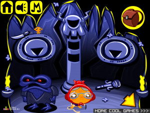 Игра Счастливая Обезьянка 356: Огненный Череп (Monkey GO Happy Stage 356: Fire Skull) — играть онлайн бесплатно (изображение №5)