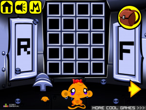 Игра Счастливая Обезьянка 360: Звездный Корабль (Monkey GO Happy Stage 360: Star Ship) — играть онлайн бесплатно (изображение №6)