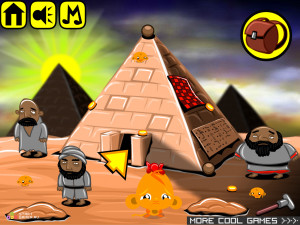 Игра Счастливая Обезьянка 361: Египетские Пирамиды (Monkey GO Happy Stage 361: Egyptian Pyramids Theme) — играть онлайн бесплатно (изображение №2)