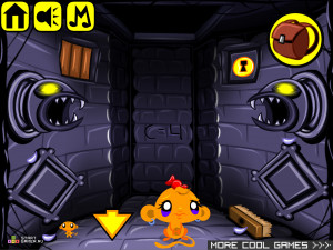 Игра Счастливая Обезьянка 362: Снежная Башня (Monkey GO Happy Stage 362: Snow Tower) — играть онлайн бесплатно (изображение №4)