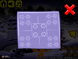 Игра Счастливая Обезьянка 362: Снежная Башня (Monkey GO Happy Stage 362: Snow Tower) — играть онлайн бесплатно (изображение №6)