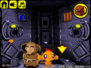 Игра Счастливая Обезьянка 362: Снежная Башня (Monkey GO Happy Stage 362: Snow Tower) — играть онлайн бесплатно (изображение №8)