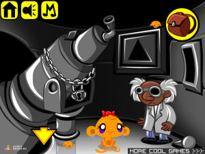 Игра Счастливая Обезьянка 365: Обсерватория / Звездное Небо (Monkey GO Happy Stage 365: Observatories / Starry Skies) — играть онлайн бесплатно (изображение №3)