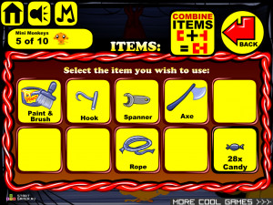 Игра Счастливая Обезьянка 368: Оборотень (Monkey GO Happy Stage 368: Werewolf) — играть онлайн бесплатно (изображение №6)