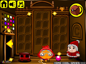 Игра Счастливая Обезьянка 373: Рождественский Календарь (Monkey GO Happy Stage 373: Advent Calendar theme) — играть онлайн бесплатно (изображение №2)