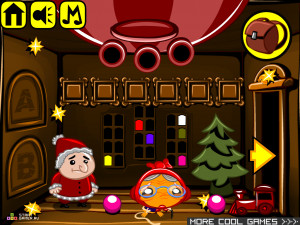 Игра Счастливая Обезьянка 373: Рождественский Календарь (Monkey GO Happy Stage 373: Advent Calendar theme) — играть онлайн бесплатно (изображение №3)