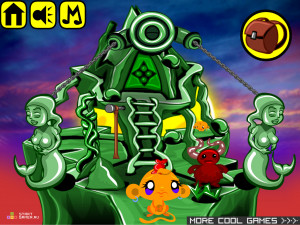 Игра Счастливая Обезьянка 374: Камни Силы — Глава 3 (Monkey GO Happy Stage 374: Stones of Power — Chapter 3) — играть онлайн бесплатно (изображение №2)