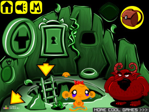 Игра Счастливая Обезьянка 374: Камни Силы — Глава 3 (Monkey GO Happy Stage 374: Stones of Power — Chapter 3) — играть онлайн бесплатно (изображение №3)