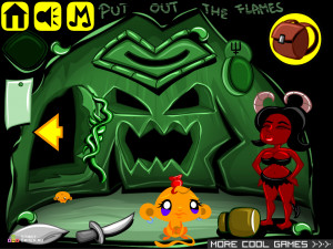 Игра Счастливая Обезьянка 374: Камни Силы — Глава 3 (Monkey GO Happy Stage 374: Stones of Power — Chapter 3) — играть онлайн бесплатно (изображение №6)