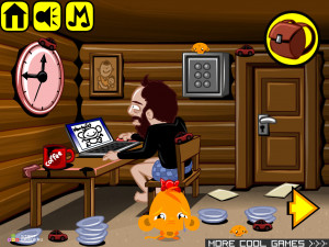 Игра Счастливая Обезьянка 375 (Monkey GO Happy Stage 375) — играть онлайн бесплатно (изображение №2)