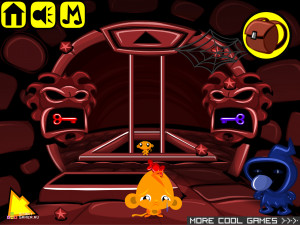 Игра Счастливая Обезьянка 376: Камни Силы — Глава 4 (Monkey GO Happy Stage 376: Stones of Power — Chapter 4) — играть онлайн бесплатно (изображение №4)