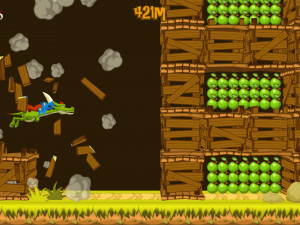 Игра Паническое Бегство Носорога (Rhino Rush Stampede) — играть онлайн бесплатно (изображение №7)