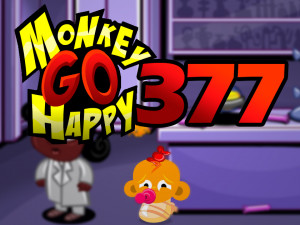 Игра Счастливая Обезьянка 377: Химическая Лаборатория (Monkey GO Happy Stage 377: Chemical Laboratory Theme) — играть онлайн бесплатно (изображение №1)