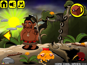 Игра Счастливая Обезьянка 381: Новозеландский Маори (Monkey GO Happy Stage 381: NZ Maori Theme) — играть онлайн бесплатно (изображение №2)