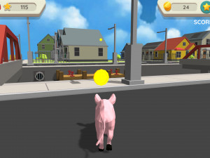 Игра Симулятор Сумасшедшей Свиньи (Crazy Pig Simulator) — играть онлайн бесплатно (изображение №2)